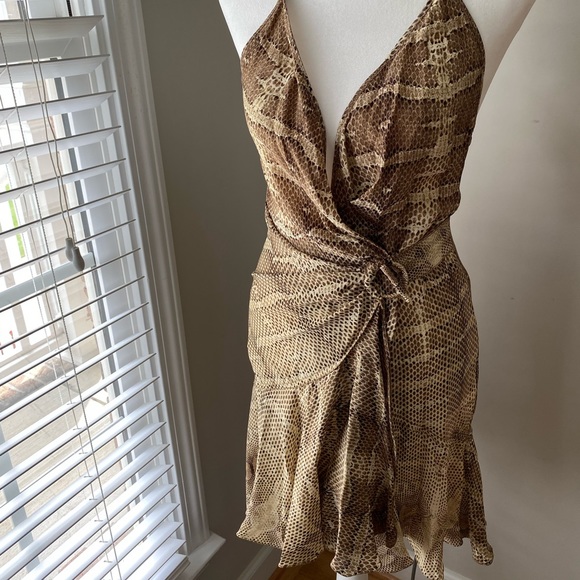 Roberto Cavalli Dresses & Skirts - Genuine Roberto Cavalli Mini, Animal Print Wrap Dress